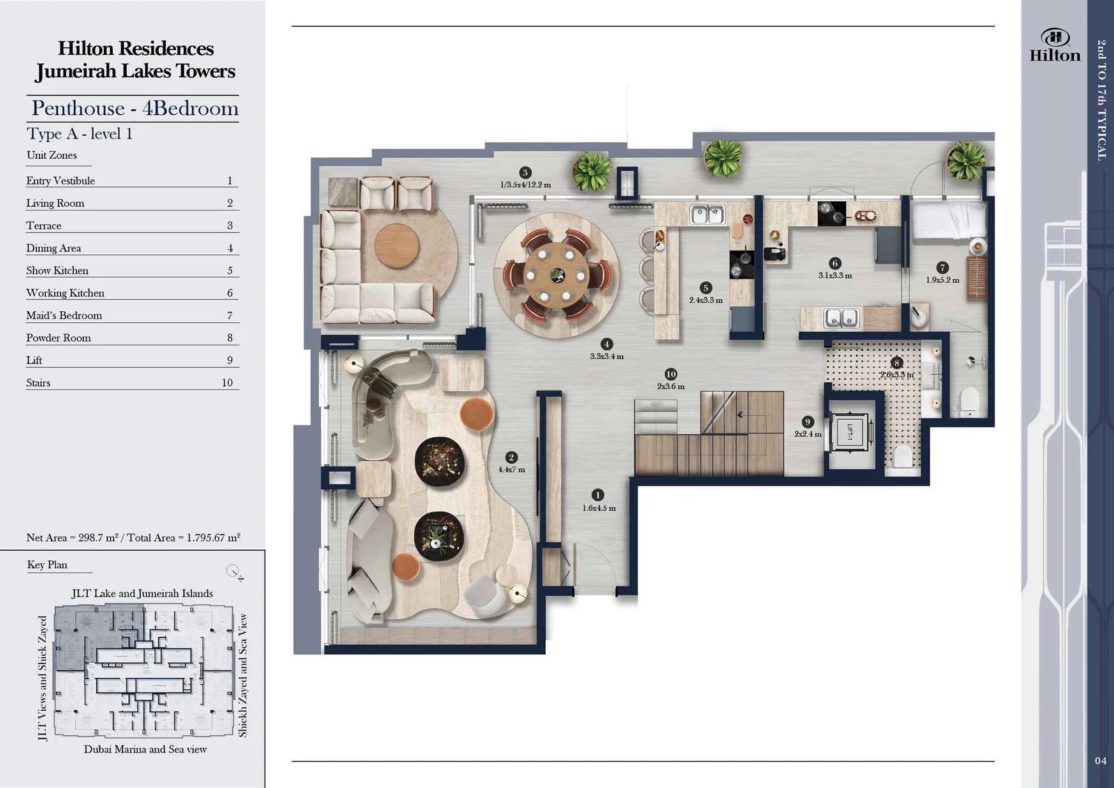 4 Bedroom penthouse